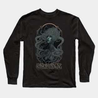 Oracle - Ancient Witch Priestess of Prophecy Art Nouveau Long Sleeve T-Shirt